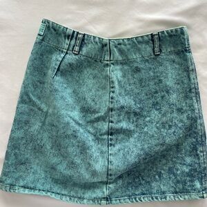 Vintage Acid Wash Denim Skirt